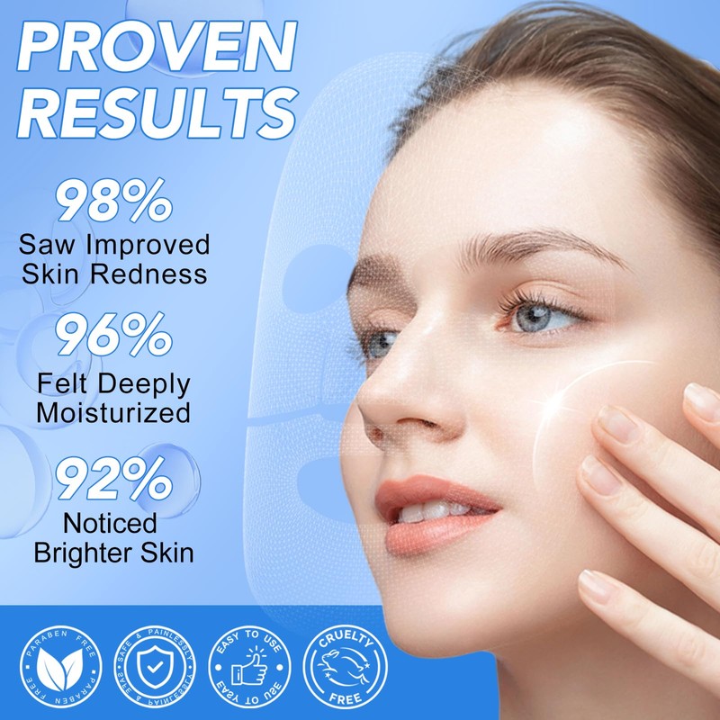 Collagen Mask, Overnight, Deep Moisturising Anti-Wrinkle Lifting, Hydrogel Mask for