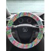 Designer Lilly Fabric steering wheel cover