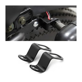Rear Turn Signals Brackets, 2PCS Motorcycle Rear Indicator Light Relocation Holder, Universal L Shape 12mm Hole Shock Brackets Motorbike Rear Turn Signal Lamp Mounting Holder
