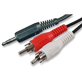 3.5MM ST to 2X Phono, 5M, Audio & Video Cable Assemblies Qty X 1