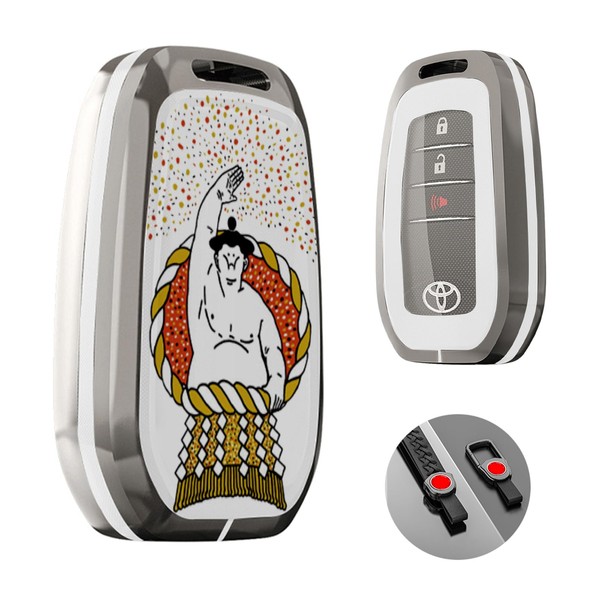 Smart Key Case, Compatible with Toyota Sienta, Yaris Mark X,