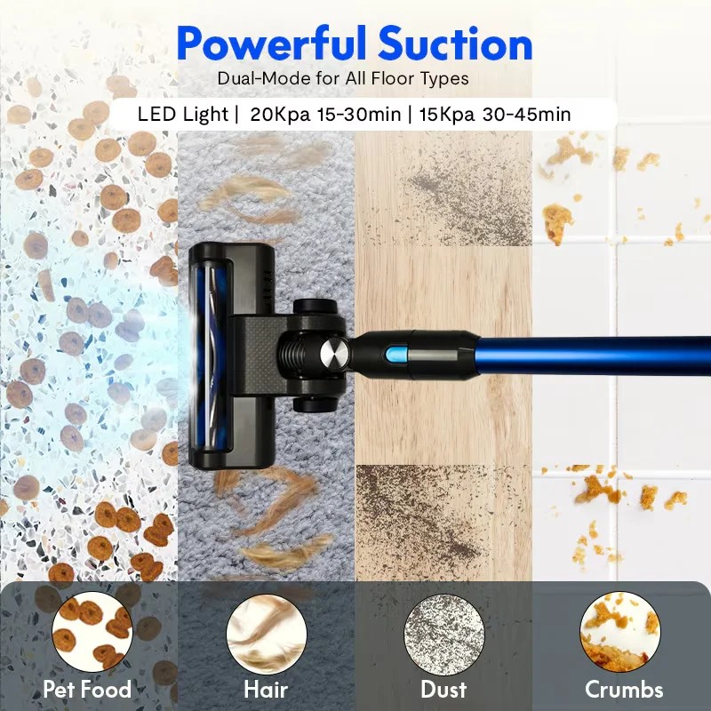 FCJ Cordless Carpet Cleaner Efficient Vacuum for Home UseAttribute: BlushGrey