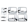 Chrome Door Handle Cover 4D W/Passenger Keyhole for 99-16 Ford