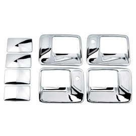 Chrome Door Handle Cover 4D W/Passenger Keyhole for 99-16 Ford F250/F350 Superduty / 00-05 Excursion