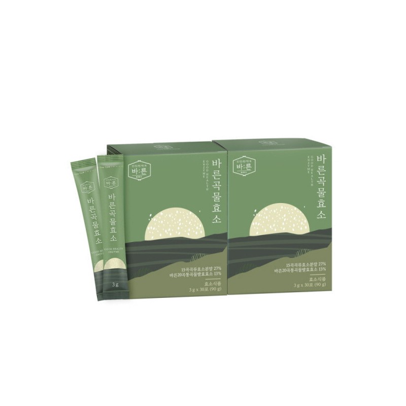Barun 건강한약속바른 바른 저분자 20곡 통곡물 효소 30포x2박스(총 60포) Healthy