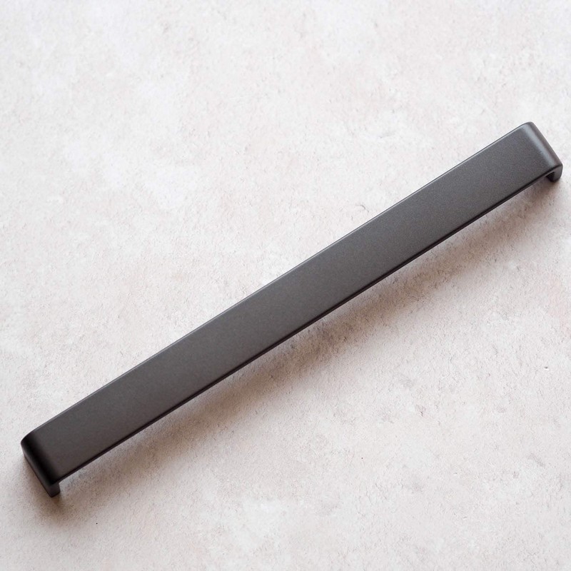 288mm Dark Grey/Titanium D Shape Handle for Kitchen Cabinets |