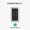 kwmobile Car Key Case Compatible with Renault 4-Button Car Key