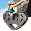Zipline Swivel Pulley Rock Climbing Aluminum with Tandem Speed Double