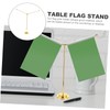 FUNOMOCYA Desk Flag Stand with Stable Base for Office Conference