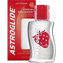 Lubricante Intimo Astroglide 73.9ml Base Agua Sabor Fresa