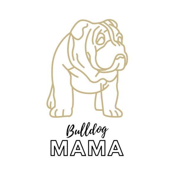English Bulldog Mama 6 x 9 Mini Pocket-sized Notebook Pad