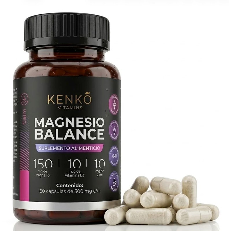 Kenkō Vitamins Magnesio Balance 4 Formas: Glicinato + Citrato +