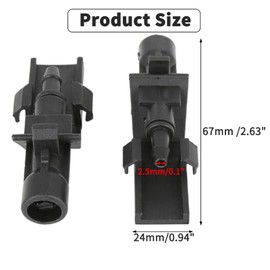 SANTUO 2Pcs Car Front Windshield Washer Nozzles for Honda Windshield Windscreen Wiper Washer Nozzle Jet Sprayers Replacement for Honda Civic 2017 2018 2019 2020 2021 76810TGGE01 76810TP6A01