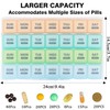 Large Monthly Pill Box Organizer,Weekly and Monthly Tablet Box Organizer