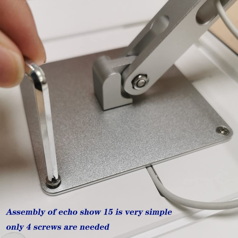 ATOPHK Tilt Stand for Echo Show 15 Silver ES065-02CA