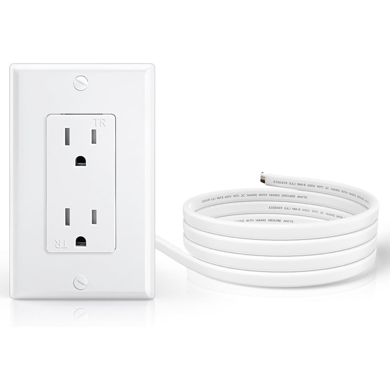 ELECPOW in-Wall Outlet Relocation Kit & Recessed TV Outlet Box