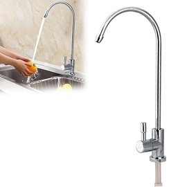 llave de agua potable, llave de ósmosis inversa, llave de cocina de una sola palanca, llave mezclador de 1/4 pulgadas, llave de agua de cocina de una sola palanca, rotación de 360 grados, agua para lavabo de cocina