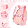 Tecoloy Backpack for Girls, 3PCS Girls Backpack with Lunch Box