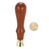 PATIKIL 15mm Round Blank Wax Seal Stamp, Removable Brass Head