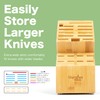 Shenzhen Knives 20 Slot Universal Knife Block: X-Large Bamboo Finish