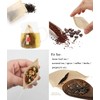 Pack of 100 disposable tea bags for loose tea, biodegradable