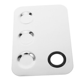 Mikinona Makeup Palette Tray Mixing Palette for Foundation Liquid and Cosmetics Professional Makeup Artist Tool with Three Compartments for Effortless Blending and Color Mixing