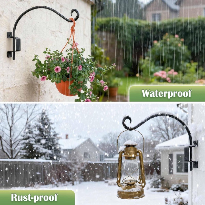 Lifyzoon Swivel Bird Feeder Hanger Hook: 2Packs 12Inch Swivel Hanging