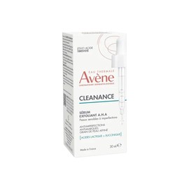 AVENE Cleanance Sérum Exfoliante AHA, Anti-imperfecciones, Piel Grasa y Sensible, con Ácido Láctico y Succínico, 30ml