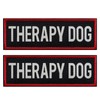 FITZNORA 2 Pcs Reflective Therapy Dog Patch Set with Hook