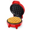 SNAILAR Mini Waffle Maker, 550W Waffle Iron, Ready Indicator Light,