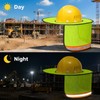 4 Pack Full Brim Mesh Hard Hat Sun Shade Reflective