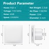 Exhaust Fan 6 Inch With Power Cord Ventilation Fan With