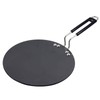 Indianbeautifulart Hard Anodized Aluminum Black Chapati Tawa Roti Cookware Tava,