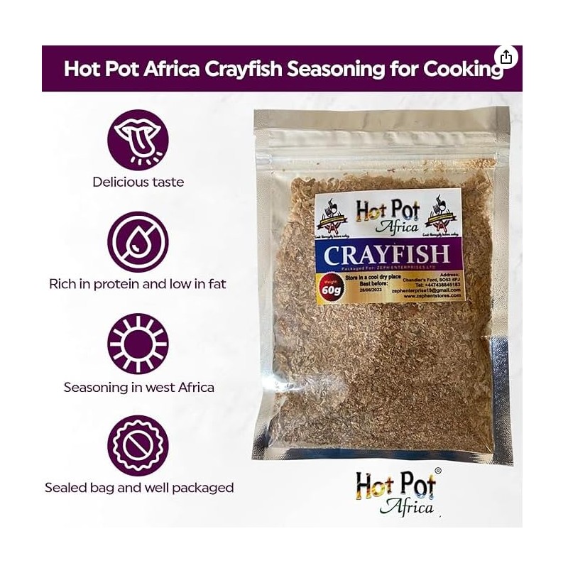 Hot Pot Africa Crayfish for cooking | Dried, Ground &