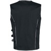 Gothicana by EMP Men's Black Vest with Buckles, black