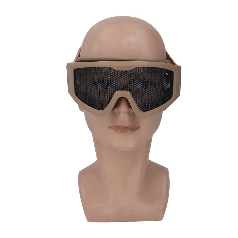 Safety Goggles Breathable Shock Resistant Iron Mesh Patterned Wind Sand