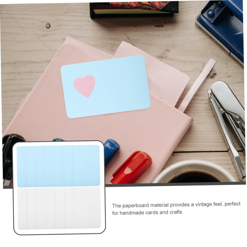 Ciieeo 200sheets Blank Cards Portable Paperboard Memo Cards for Home