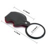 3pcs Mini Magnifying Glass 10X Folding Pocket Magnifier 50mm Loupe