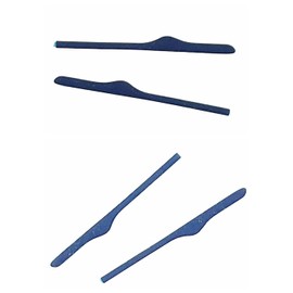 ExactFitt Replacement Temple Ear Socks for Oakley OX3122 OX3125 OX5089 OX5148 Glass Frames (Dark Blue - 2 Pairs), 66mm