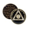 9 Year Sobriety Coin | Triplate AA Chip Recovery Anniversary
