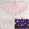 Teddy Hammock with LED Light, Boho Decor Plush Toy Storage