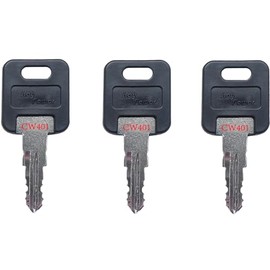 (3) KeyPower CW401 - CW451 Keys for FIC Fastec RV Motorhome Camper Trailer Door Lock, Double Side Pre-Cut Key, CW Series Key Code: CW422