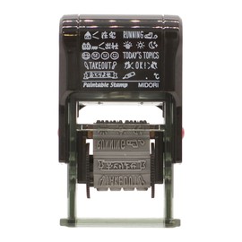 Midori 35418006 Rotating Stamp New Daily Pattern