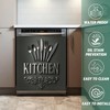 Black Kitchen Dishwasher Magnet Cover, 23x26 in Farmhouse Dishwasher Magnetic