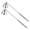 AOKUN 2 Pzs Apagador Velas Portavelas Campana Acero Inoxidable