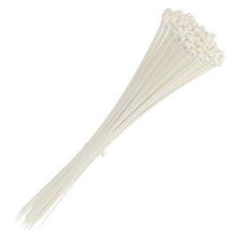 intervisio Cable Ties Extra Long 430 mm x 4.8 mm Professional High-Quality Industrial Quality White - Natural - White - Pack of 200
