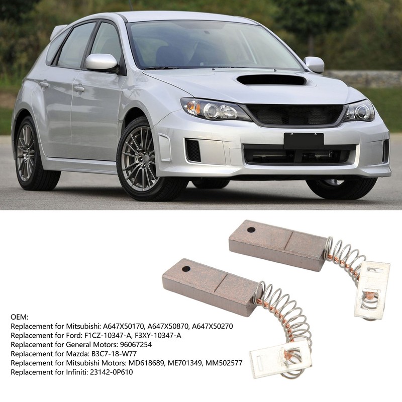 2PCs Alternator Electric Brushes Accessory A647X50170 Replacement for Mitsubishi IR