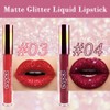 evpct evpct 2Pcs Ruby Red & Dark Red Matte to