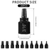 20Pcs Damaged Screw Extractor Set Alloy Steel Broken Screw Removal