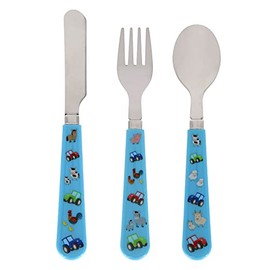 lesser and pavey LP49053 Little Stars Cutlery Set | Farm design | Set of 3 Cuttlery, Multicolour